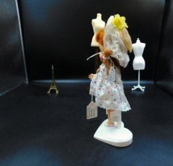 ginny doll redhead dot dress side